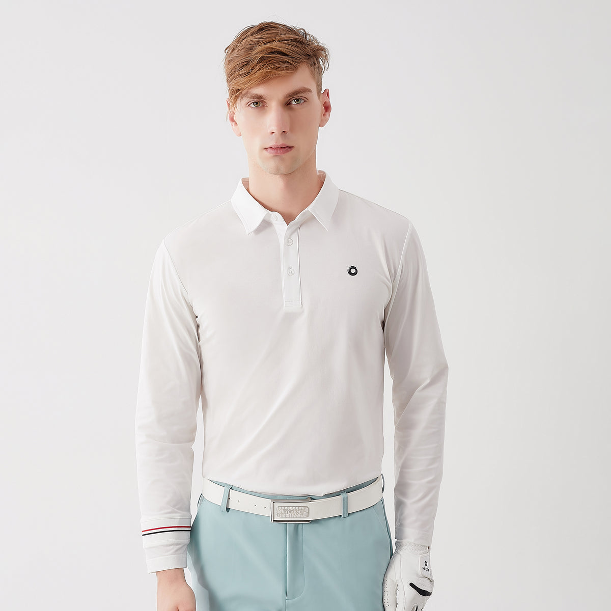 Men's Long-Sleeved Polo Shirt H60223