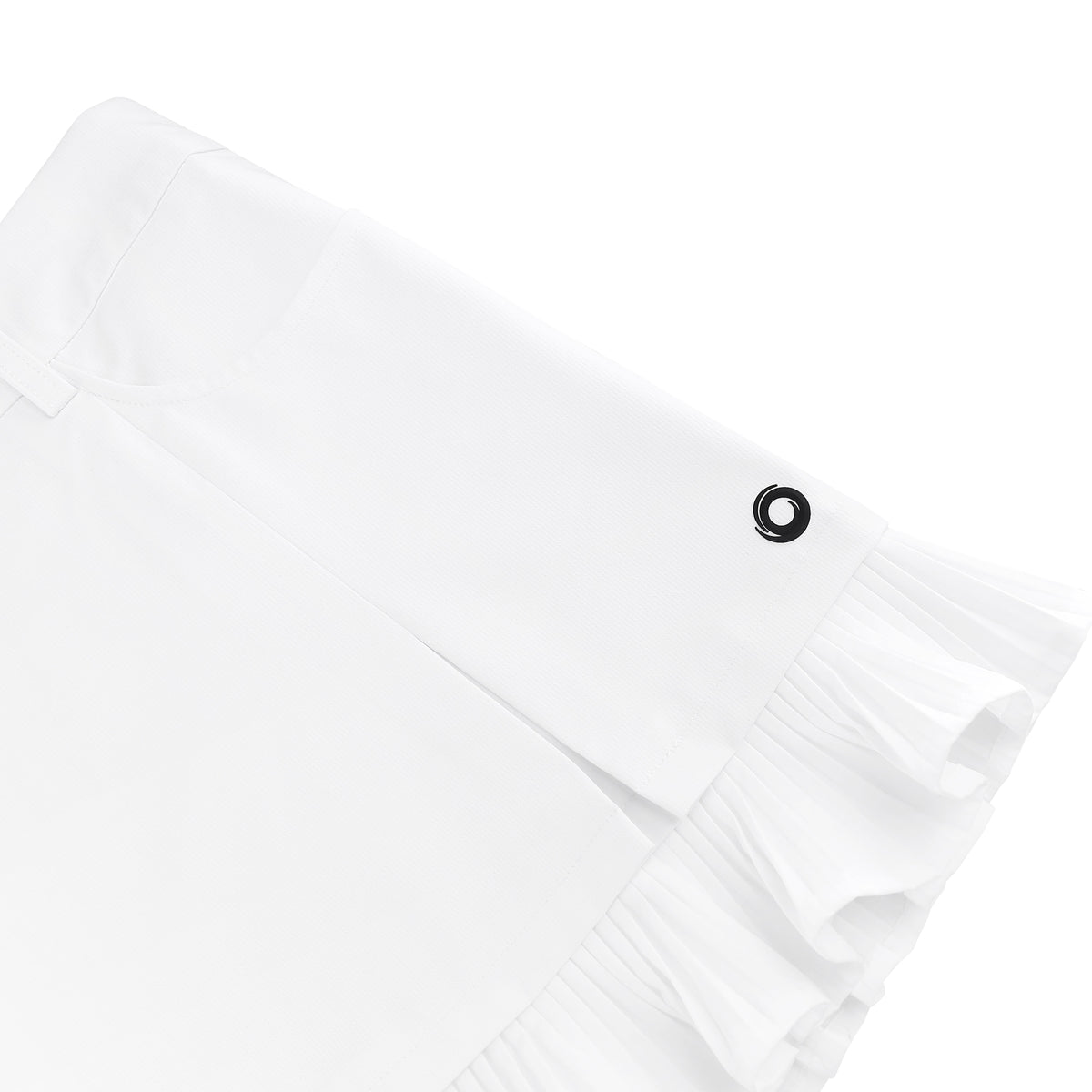 Splice pleated skirt for women H60622