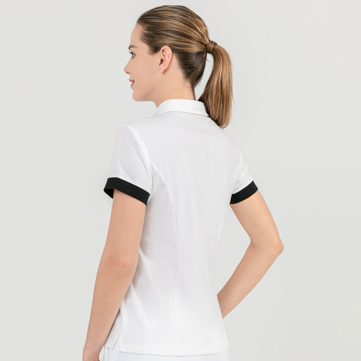 Women's short-sleeved POLO shirt H60111F