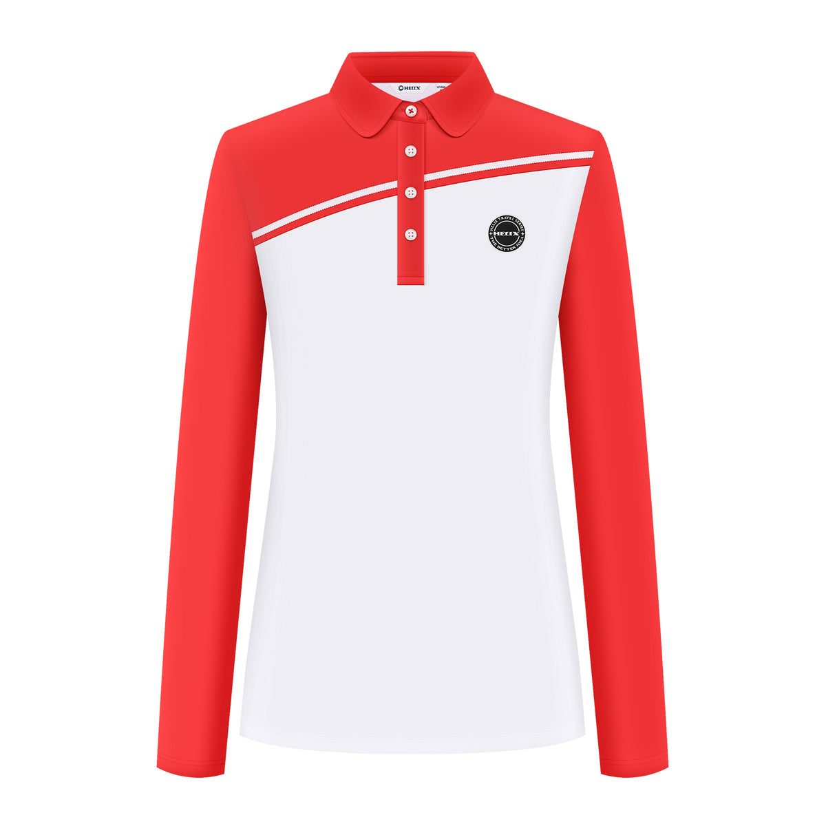 Women's long-sleeved POLO shirt  H60251F