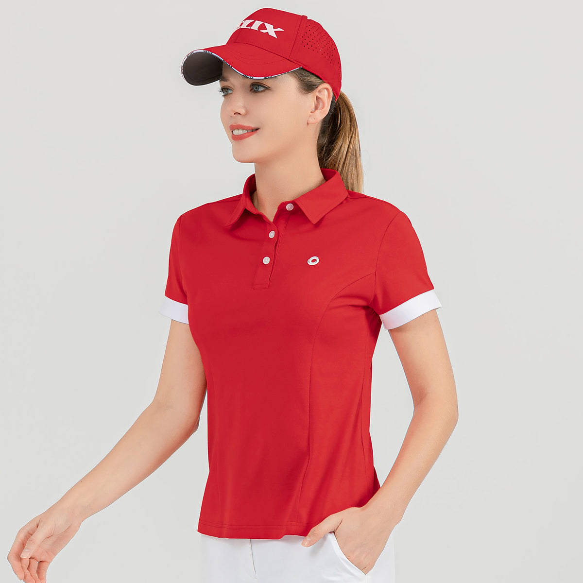 Women's short-sleeved POLO shirt H60111F