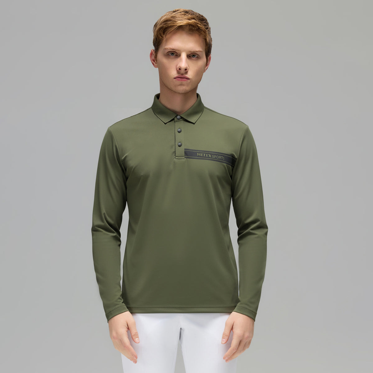 Men's Long Sleeve Polo Shirt H602171