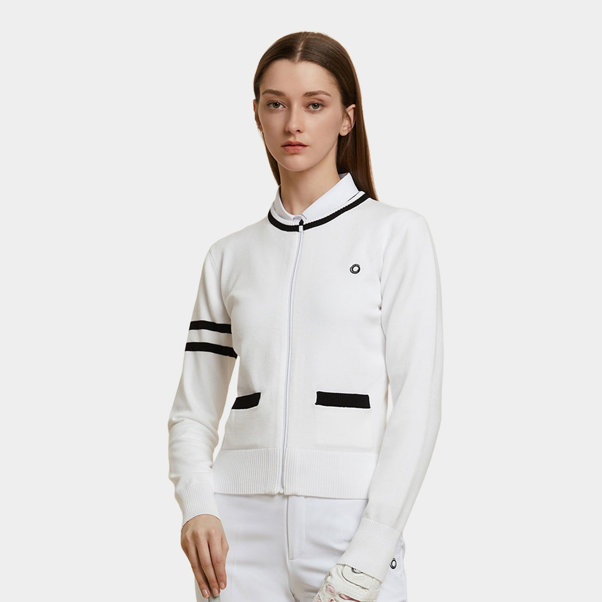 Women's Round Neck Cardigan HELIX