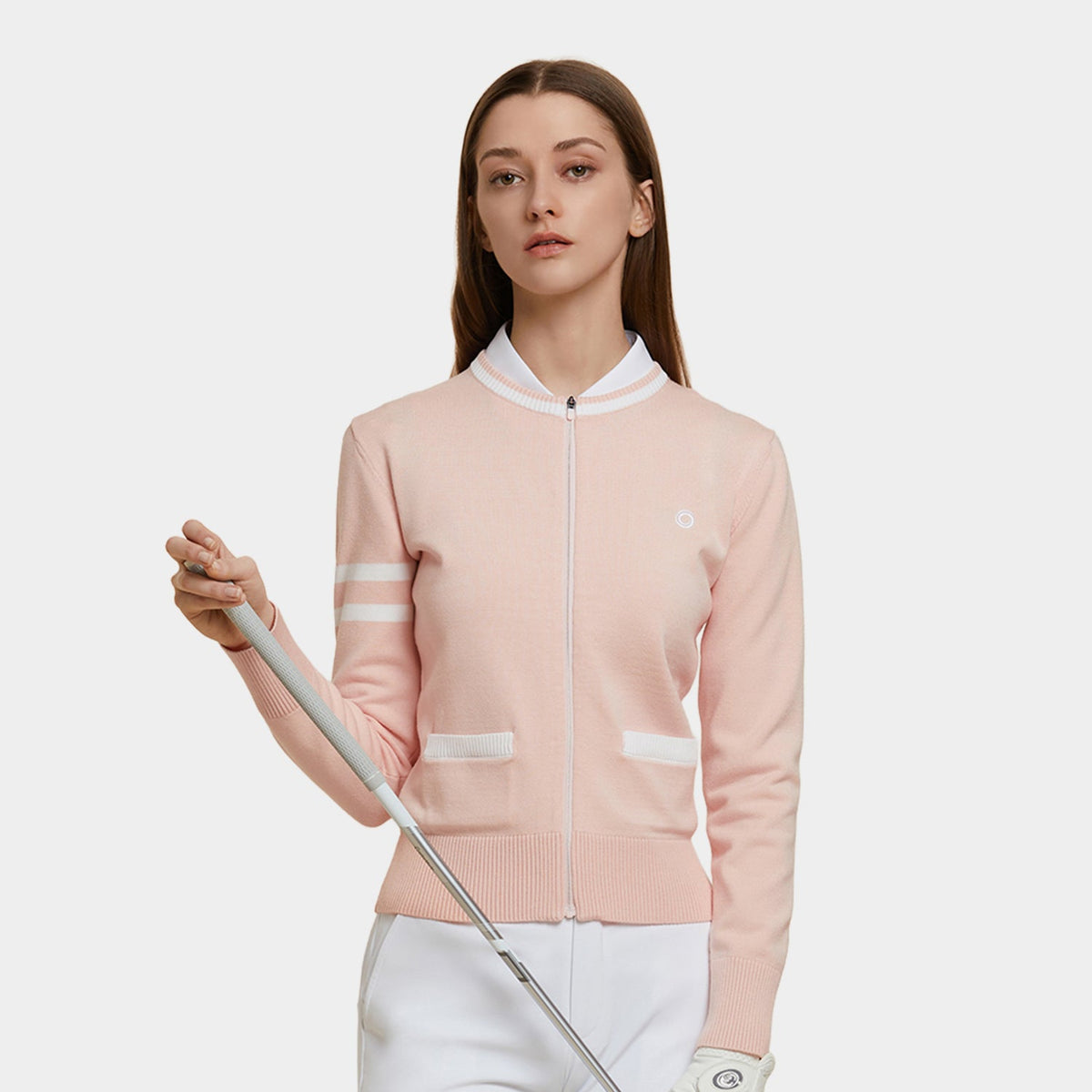 Women's Round Neck Cardigan HELIX